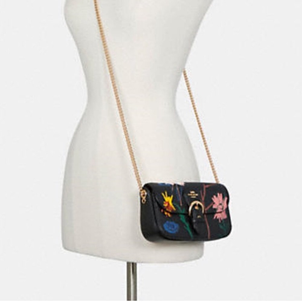 Authentic Coach X Jean Michel Basquiat kleo crossbody purse - Picture 5 of 6